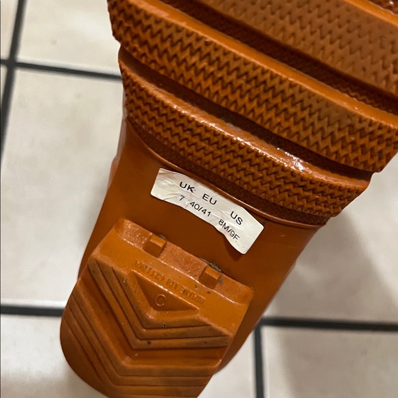 Orange Tall Rain Boots - Picture 5 of 8